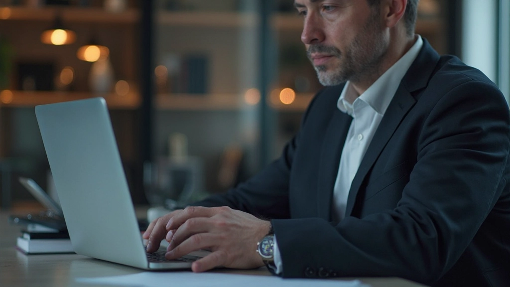 Менеджер анализирует метрики конкурентов на графиках в рабочей среде